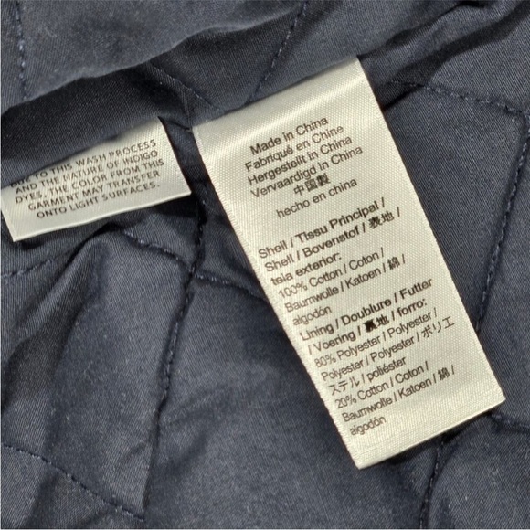 J.Crew Cropped denim puffer jean jacket size Small - Picture 11 of 14